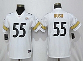 Women Nike Steelers 55 Bush White 2019 Vapor Untouchable Limited Jersey,baseball caps,new era cap wholesale,wholesale hats